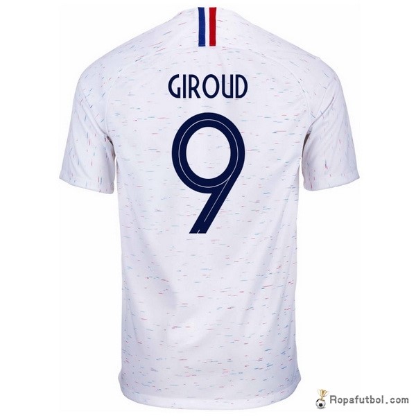 Camiseta Francia Replica Segunda Ropa Giroud 2018 Blanco